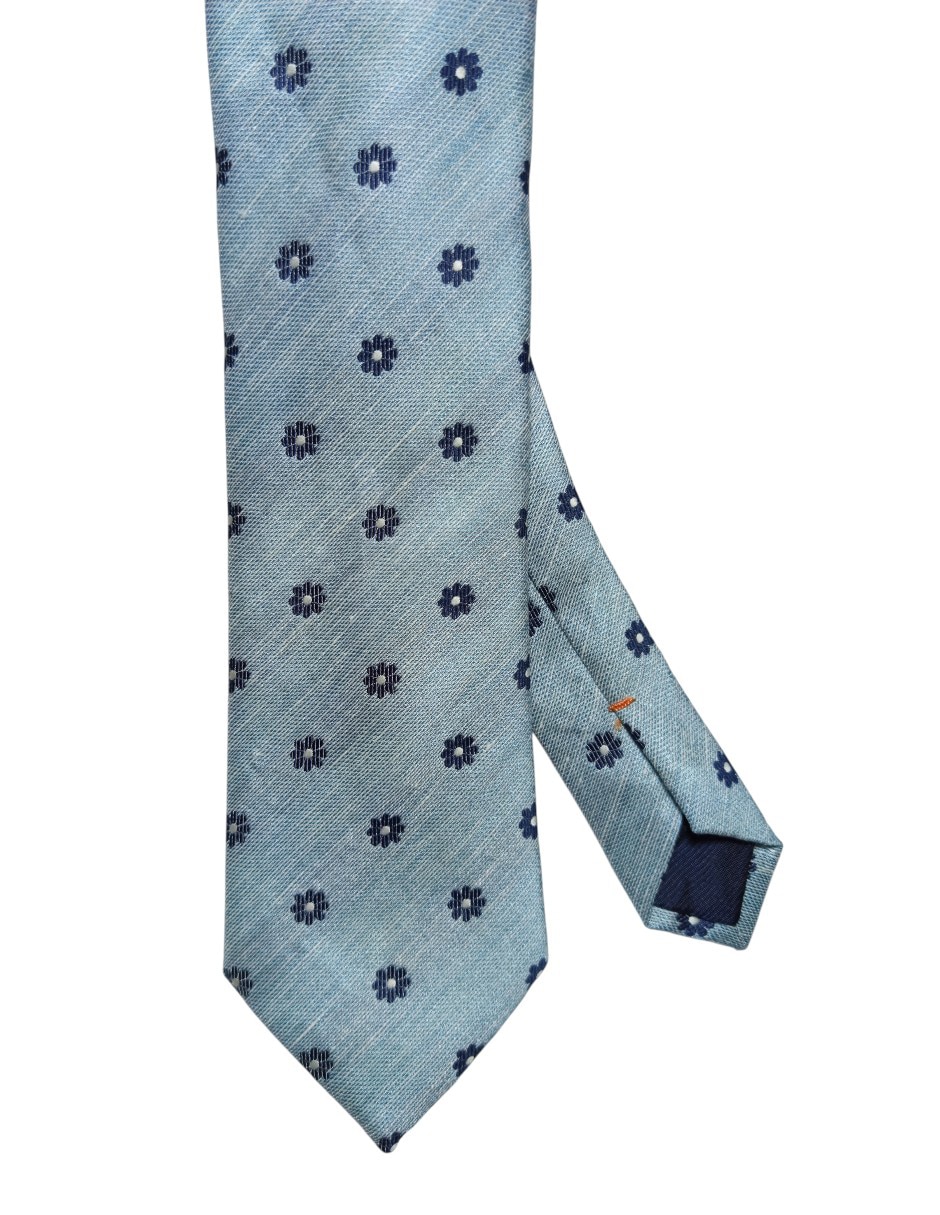 Corbata regular de seda estampado floral para hombre Corbata regular de seda estampado floral para hombre