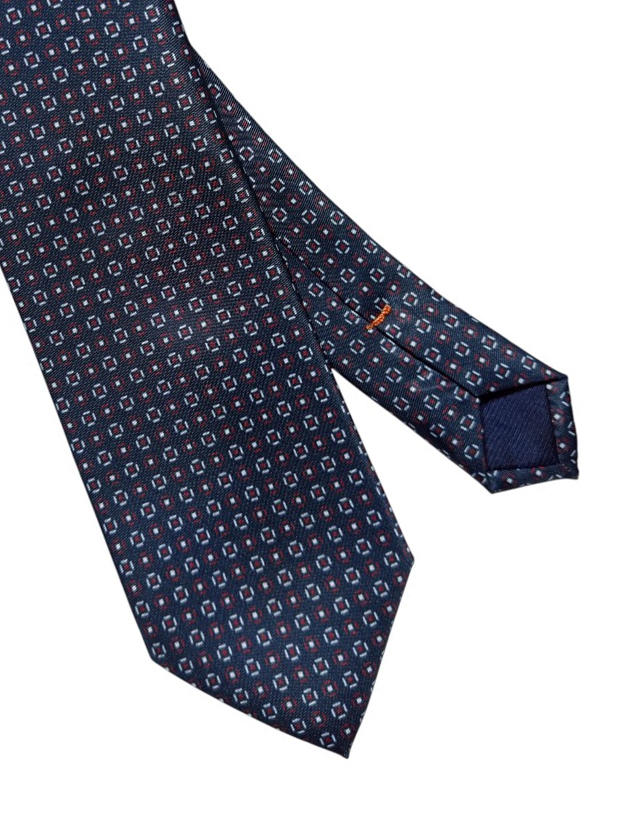 Corbata regular de seda estampada para hombre 2