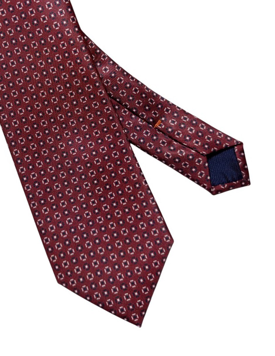 Corbata regular de seda estampada para hombre 3