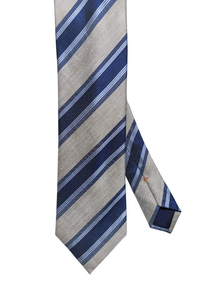 Corbata regular de seda estampado a rayas para hombre Corbata regular de seda estampado a rayas para hombre
