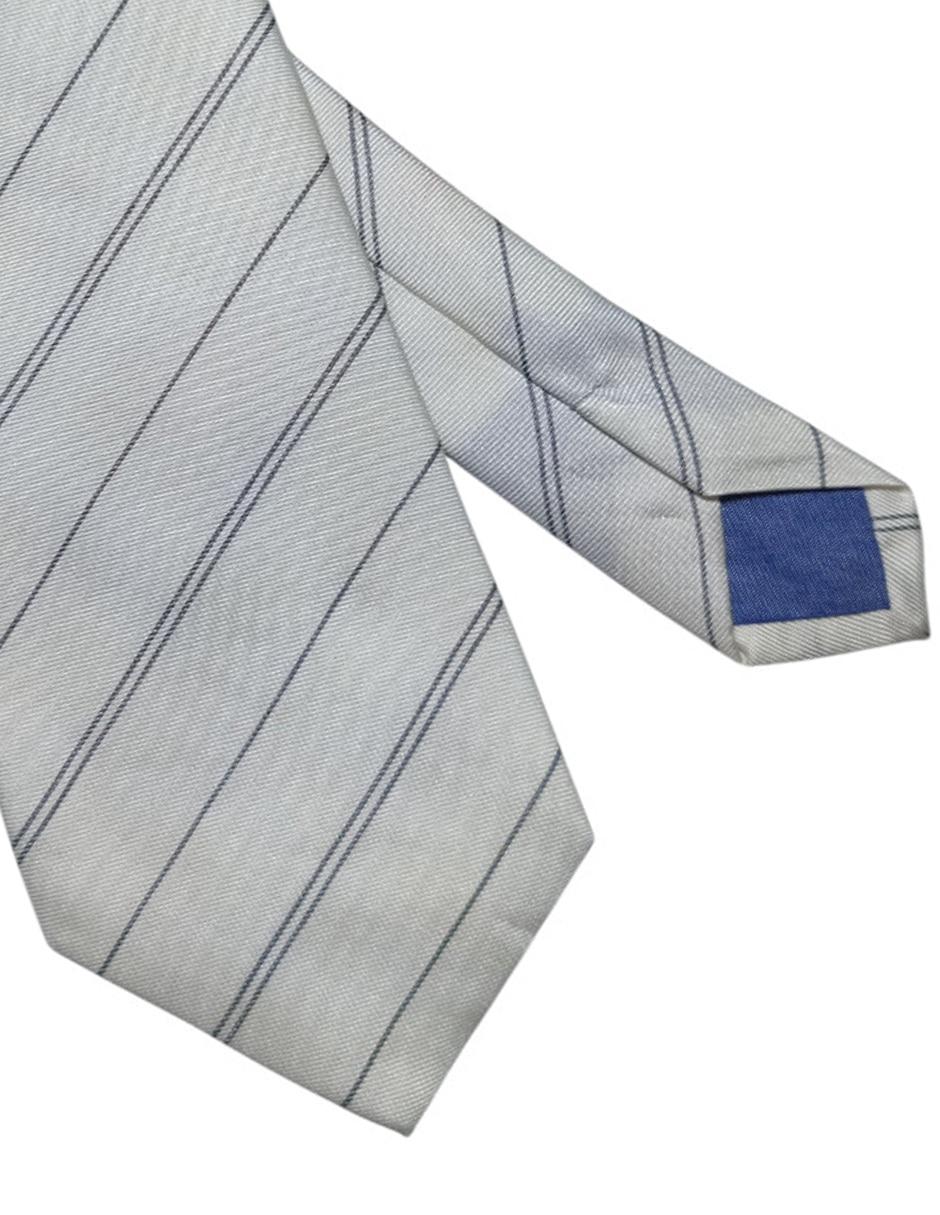 Corbata puroego a rayas regular seda