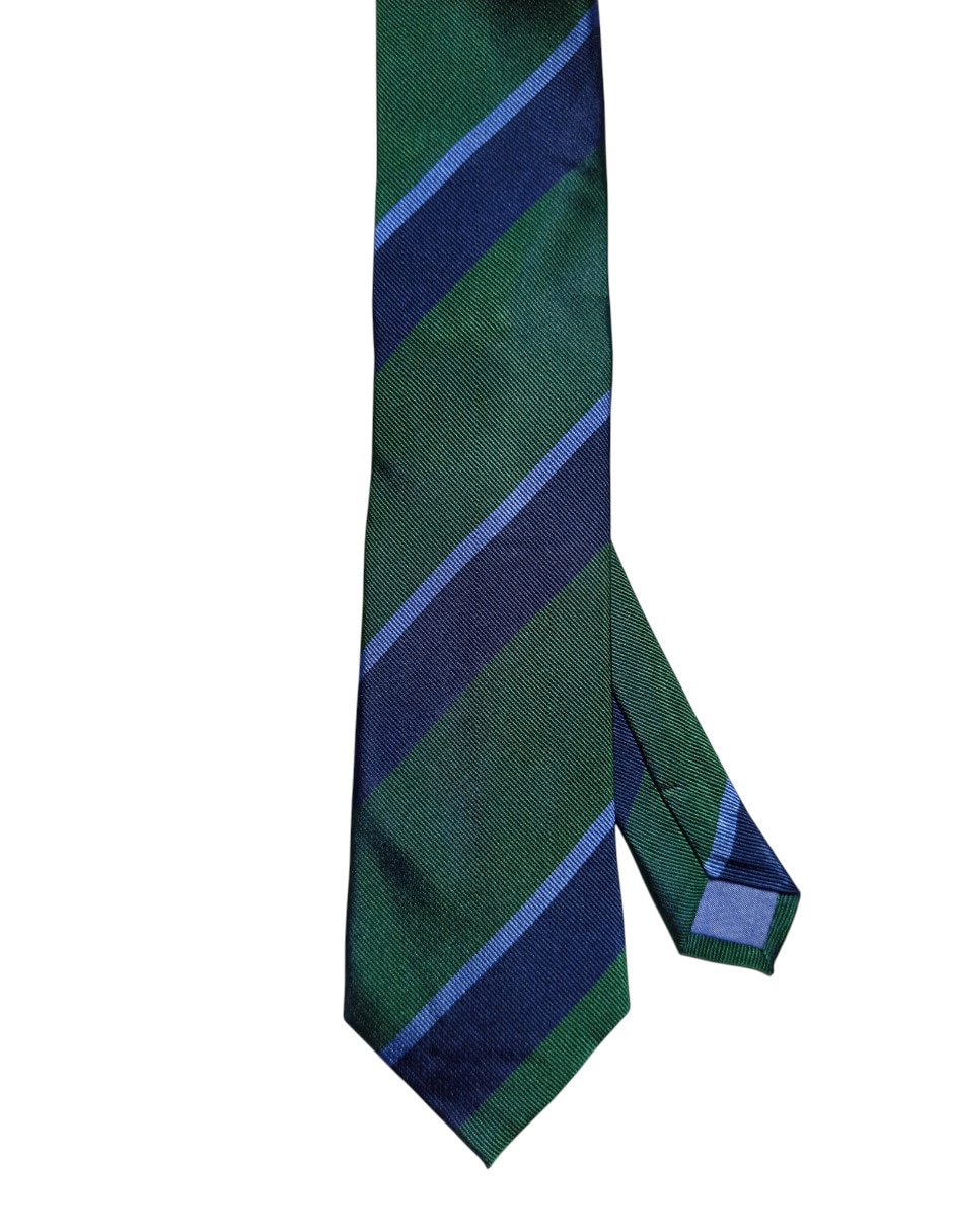 Corbata regular de seda estampado a rayas para hombre Corbata regular de seda estampado a rayas para hombre