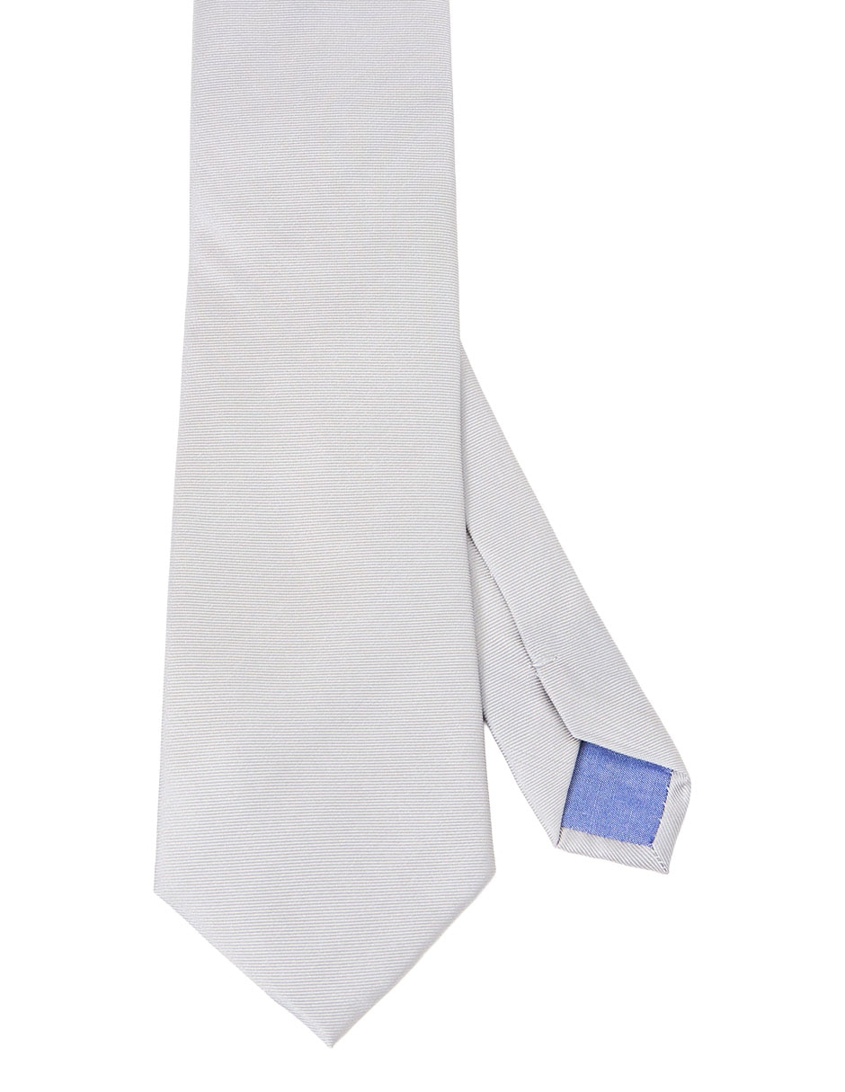 Corbata puroego regular de seda estampado gráfico para hombre
