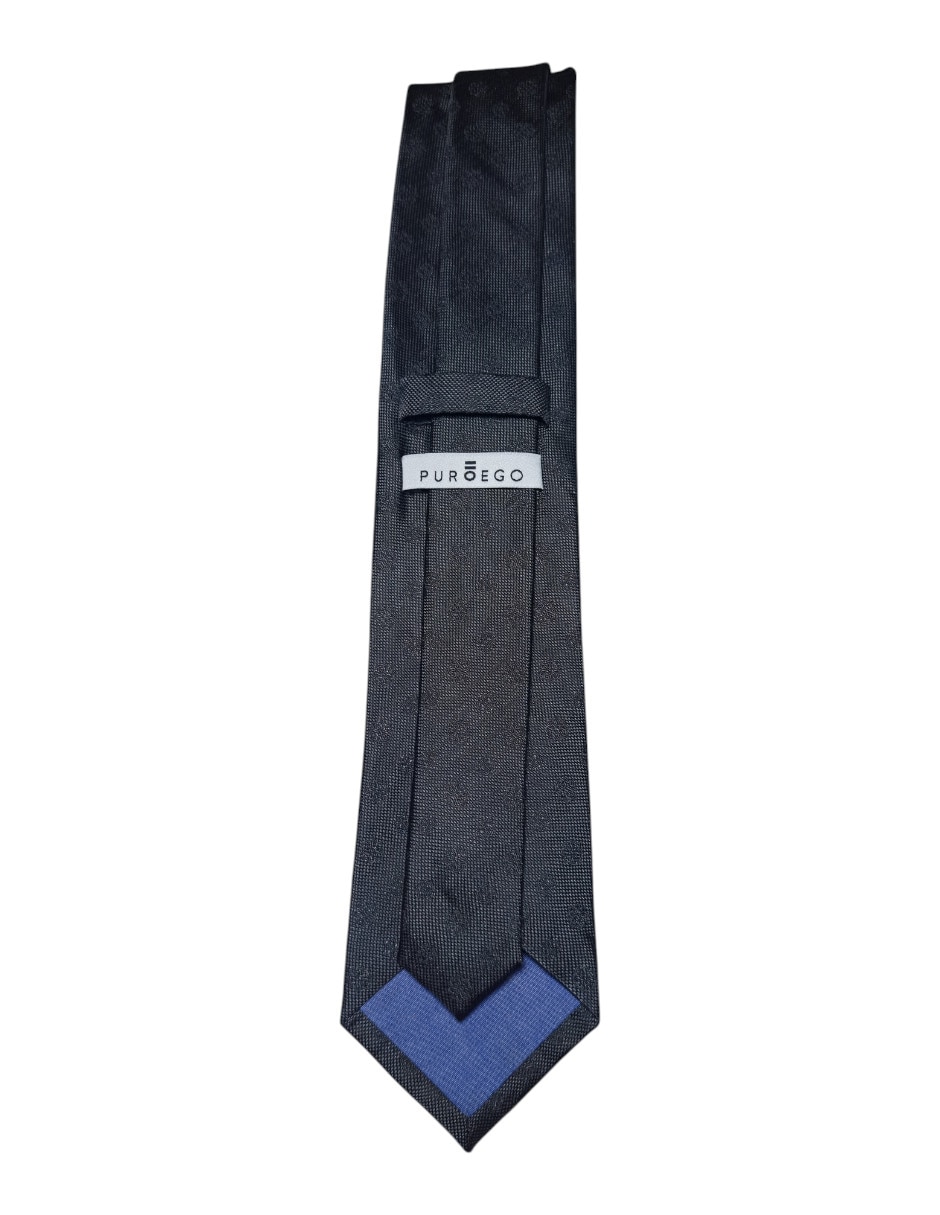 Corbata regular de seda estampado gráfico para hombre 2