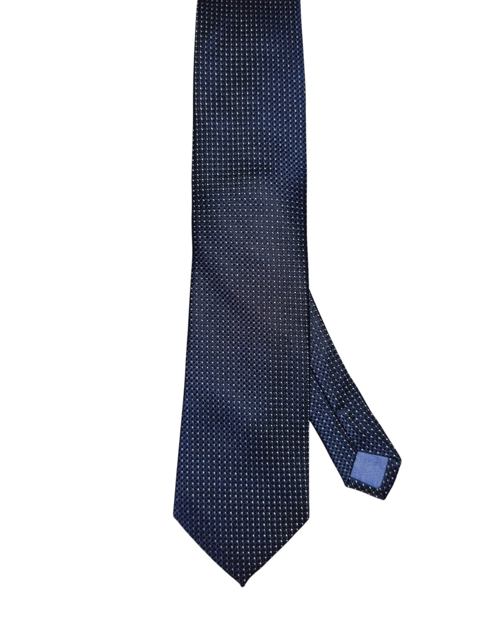 Corbata regular de seda estampado gráfico para hombre