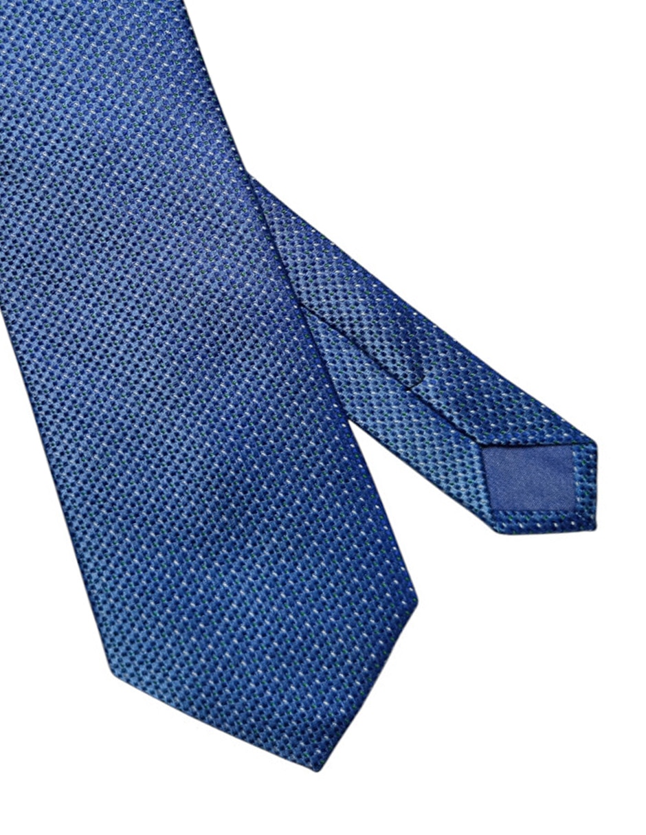Corbata regular de seda estampado gráfico para hombre