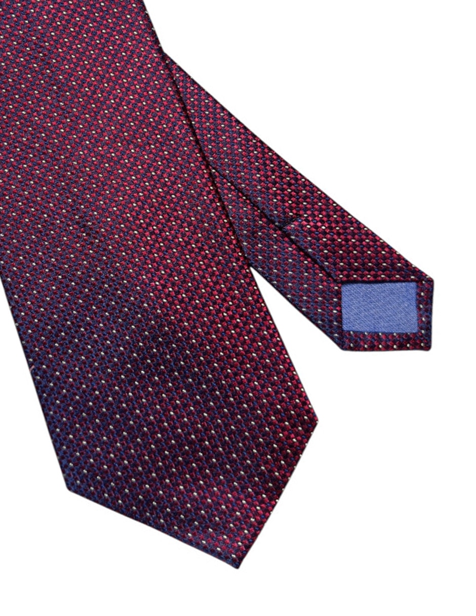 Corbata regular de seda estampado gráfico para hombre 2