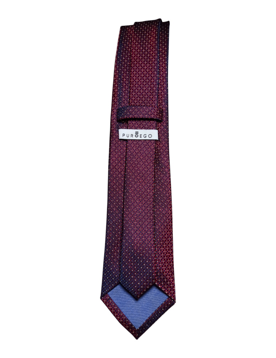 Corbata regular de seda estampado gráfico para hombre 3