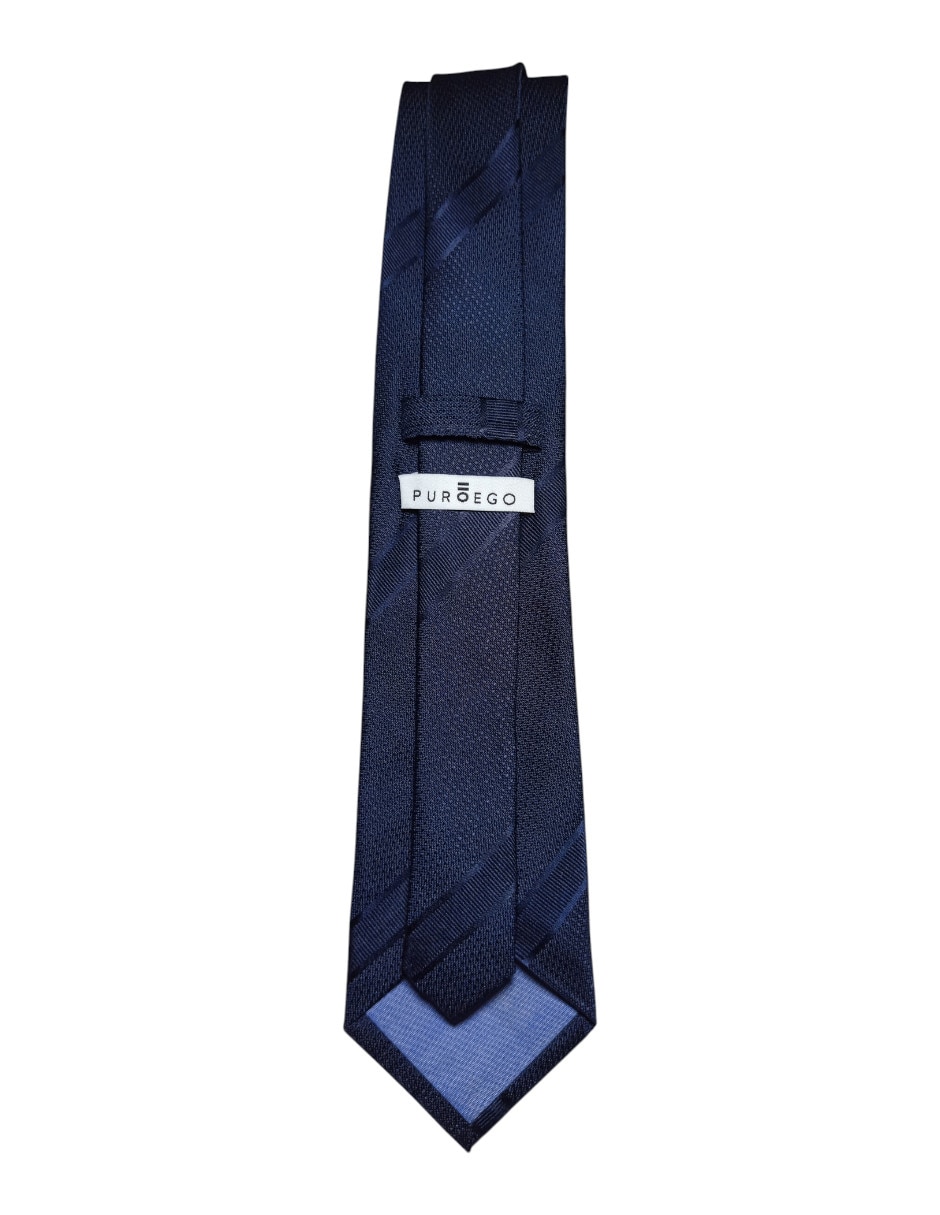 Corbata regular de seda estampado gráfico para hombre 2