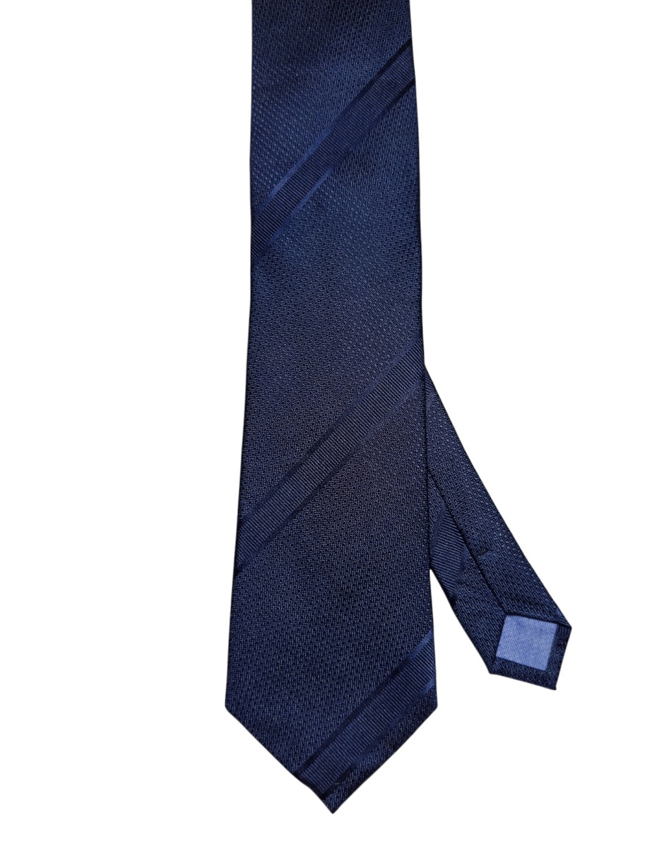Corbata regular de seda estampado gráfico para hombre