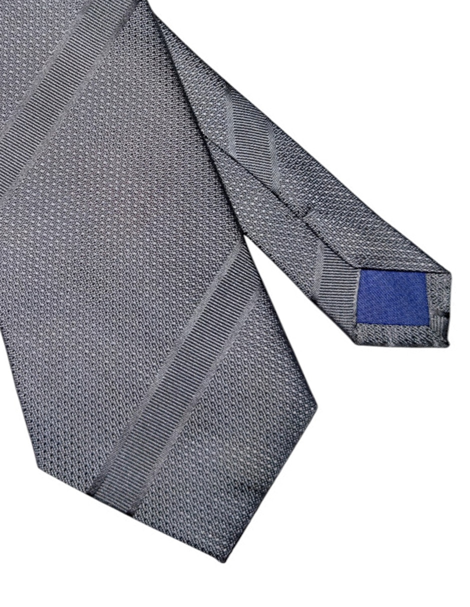 Corbata puroego regular de seda estampado gráfico para hombre
