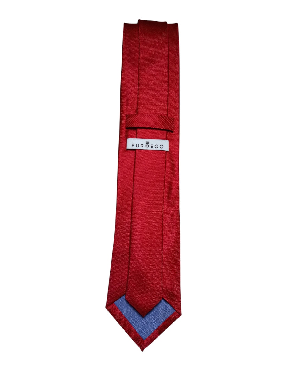 Corbata Puroego regular de seda estampada para hombre
