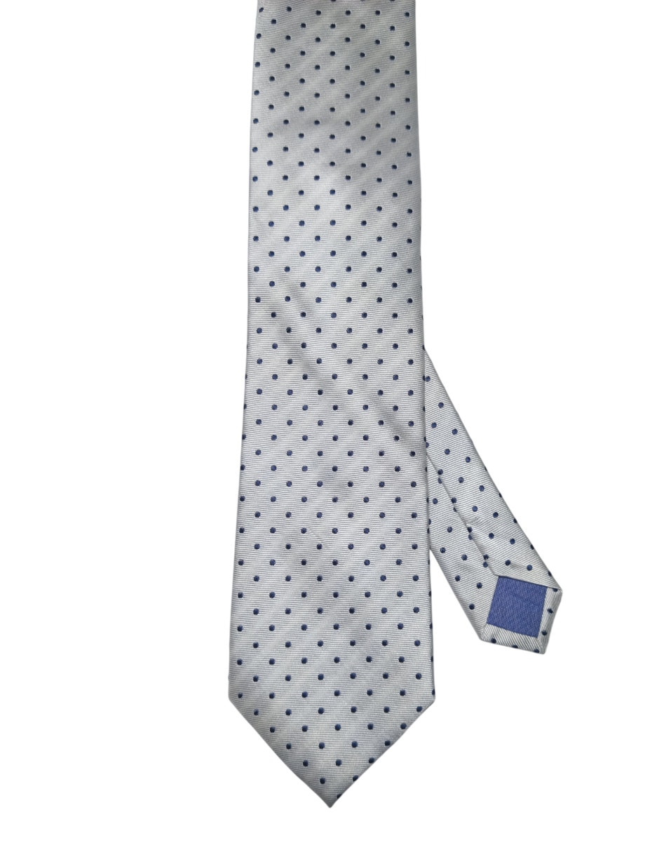 Corbata regular de seda estampado lunares para hombre Corbata regular de seda estampado lunares para hombre