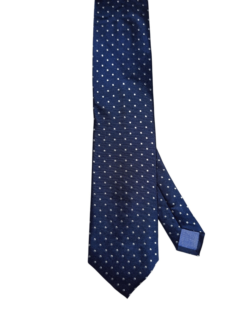 Corbata regular de seda estampado lunares para hombre Corbata regular de seda estampado lunares para hombre