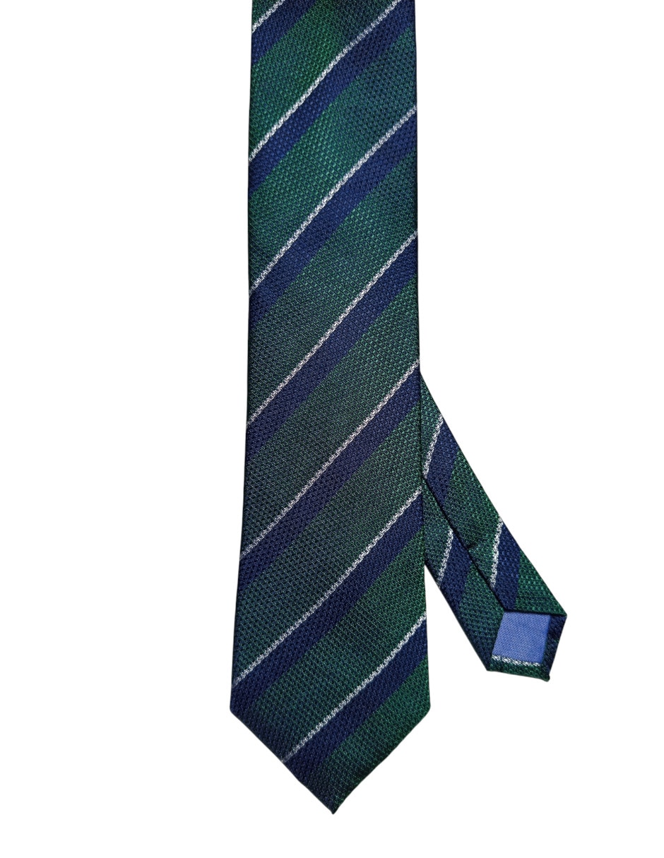 Corbata regular de seda estampado a rayas para hombre Corbata regular de seda estampado a rayas para hombre