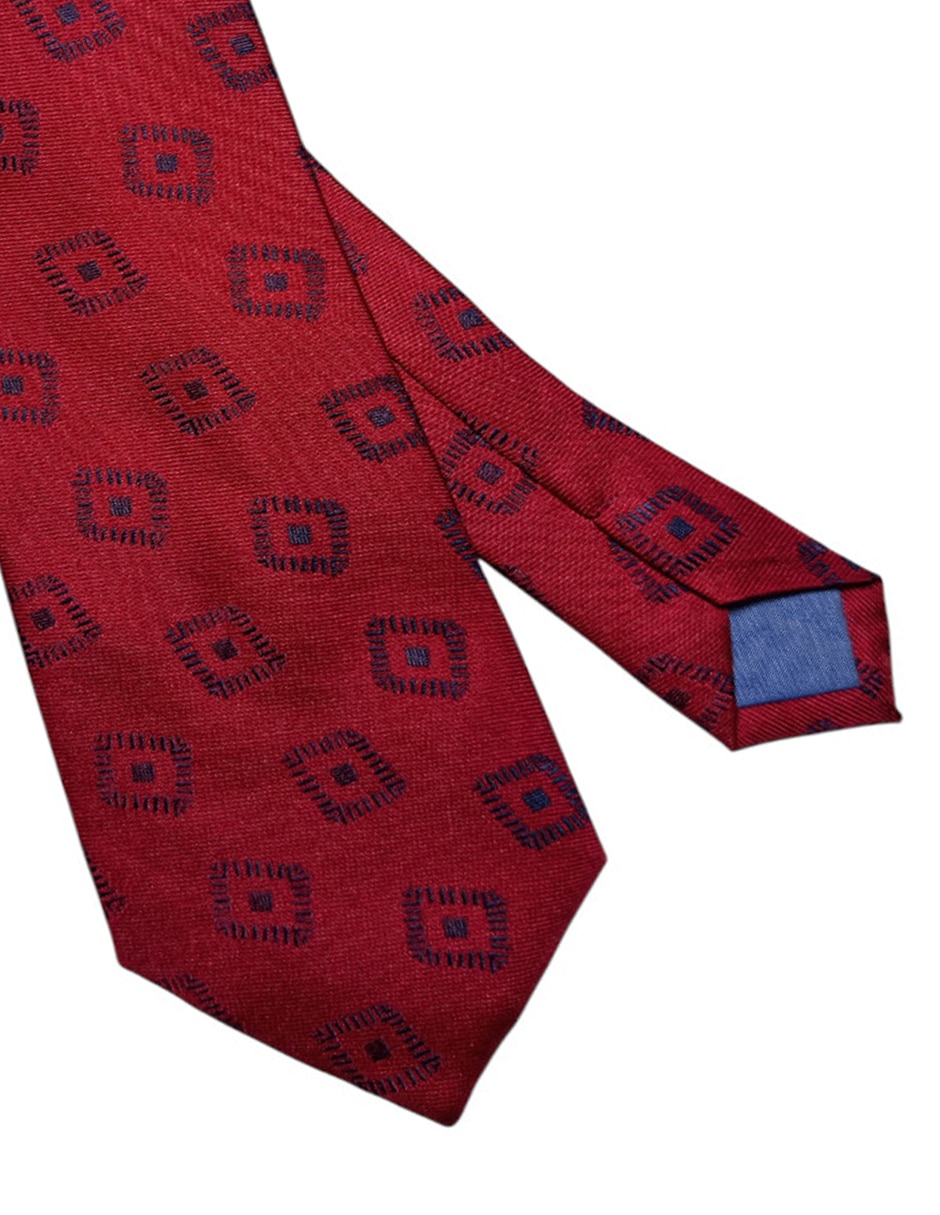 Corbata Puroego regular de seda estampada para hombre