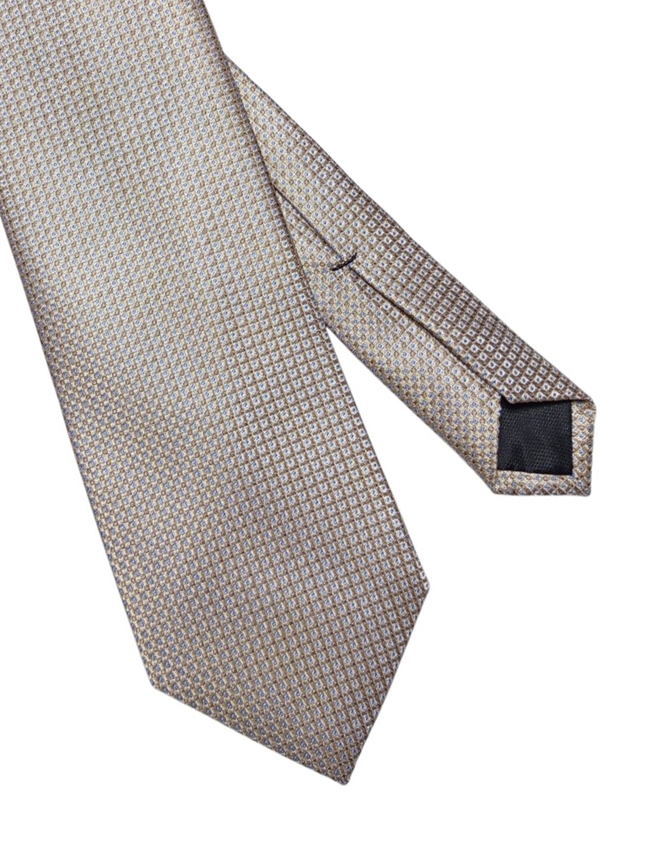 Corbata regular de seda estampado para hombre 3