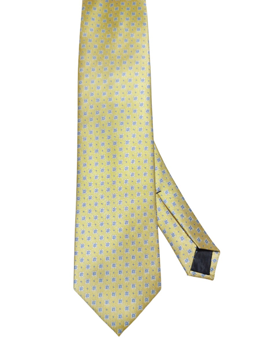 Corbata regular de seda estampado floral para hombre Corbata regular de seda estampado floral para hombre