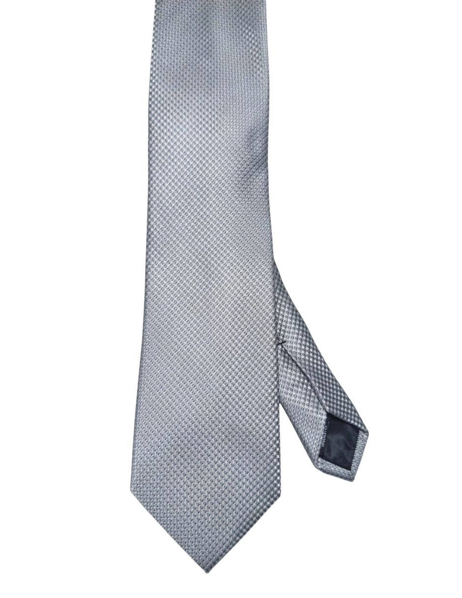 Corbata regular de seda estampado para hombre 1