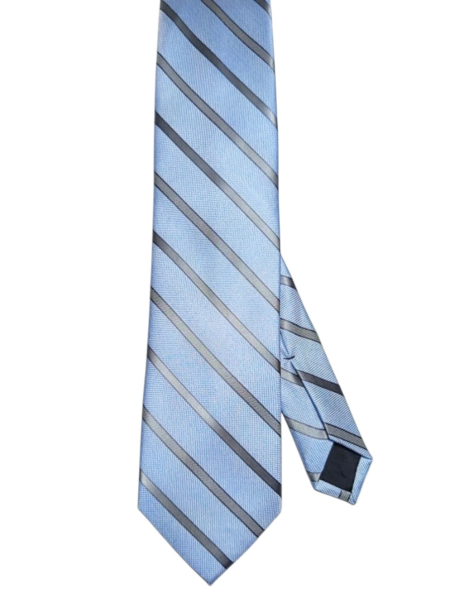 Corbata regular de seda estampado a rayas para hombre Corbata regular de seda estampado a rayas para hombre