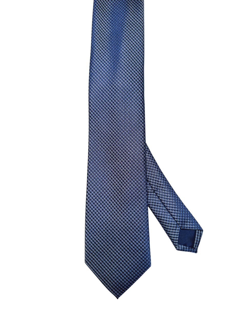Corbata regular de seda estampado a cuadros para hombre