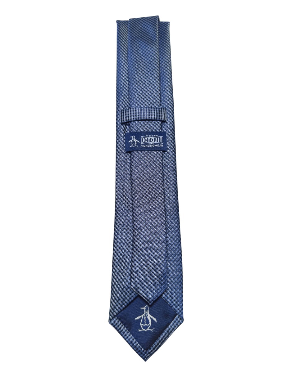 Corbata Original Penguin regular de seda estampado a cuadros para hombre