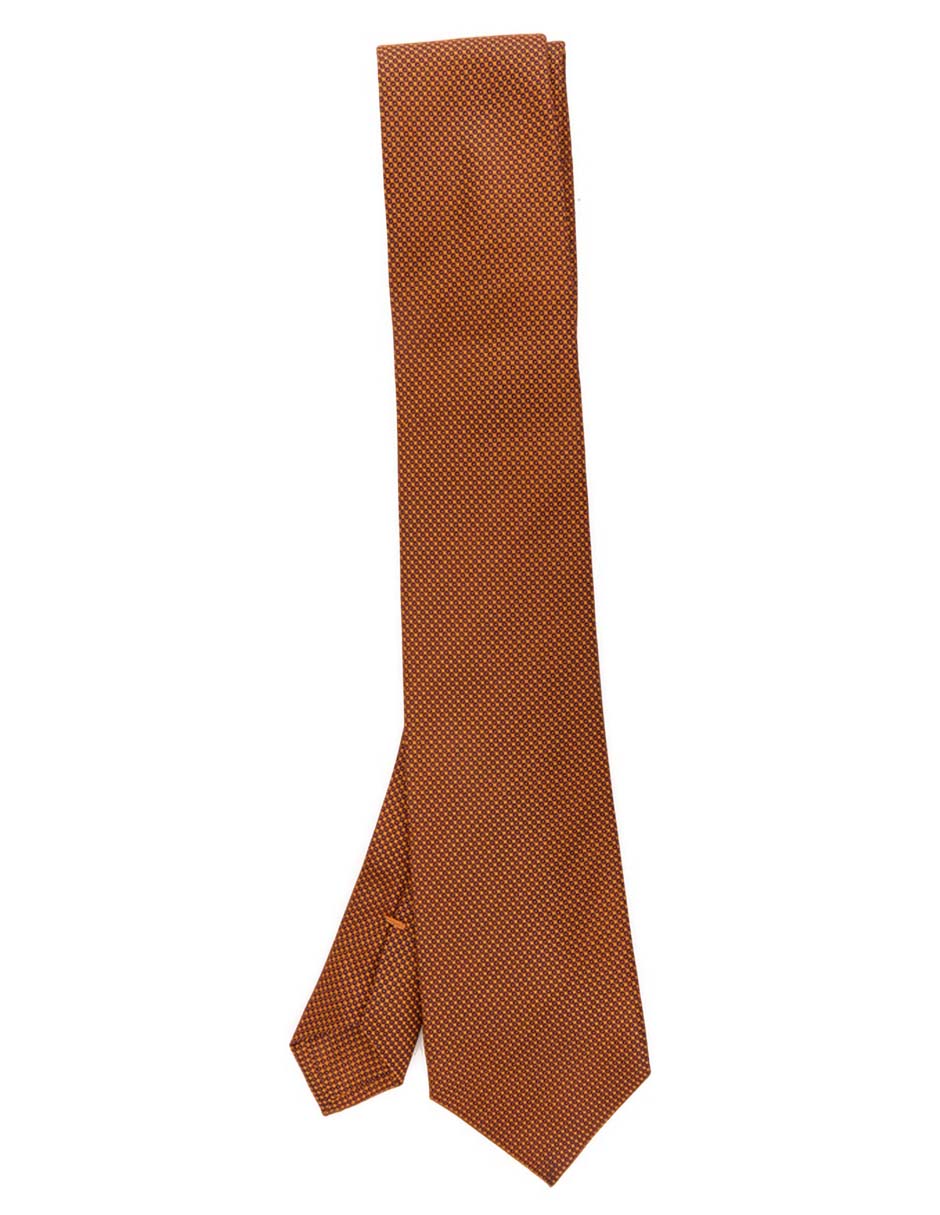 Corbata regular de seda a rayas para hombre