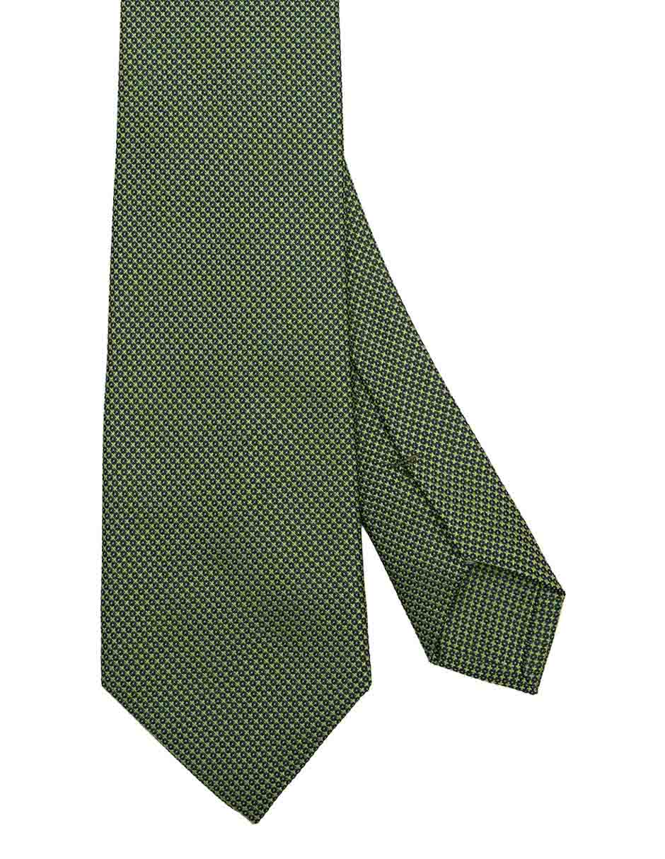 Corbata regular de seda a rayas para hombre 1