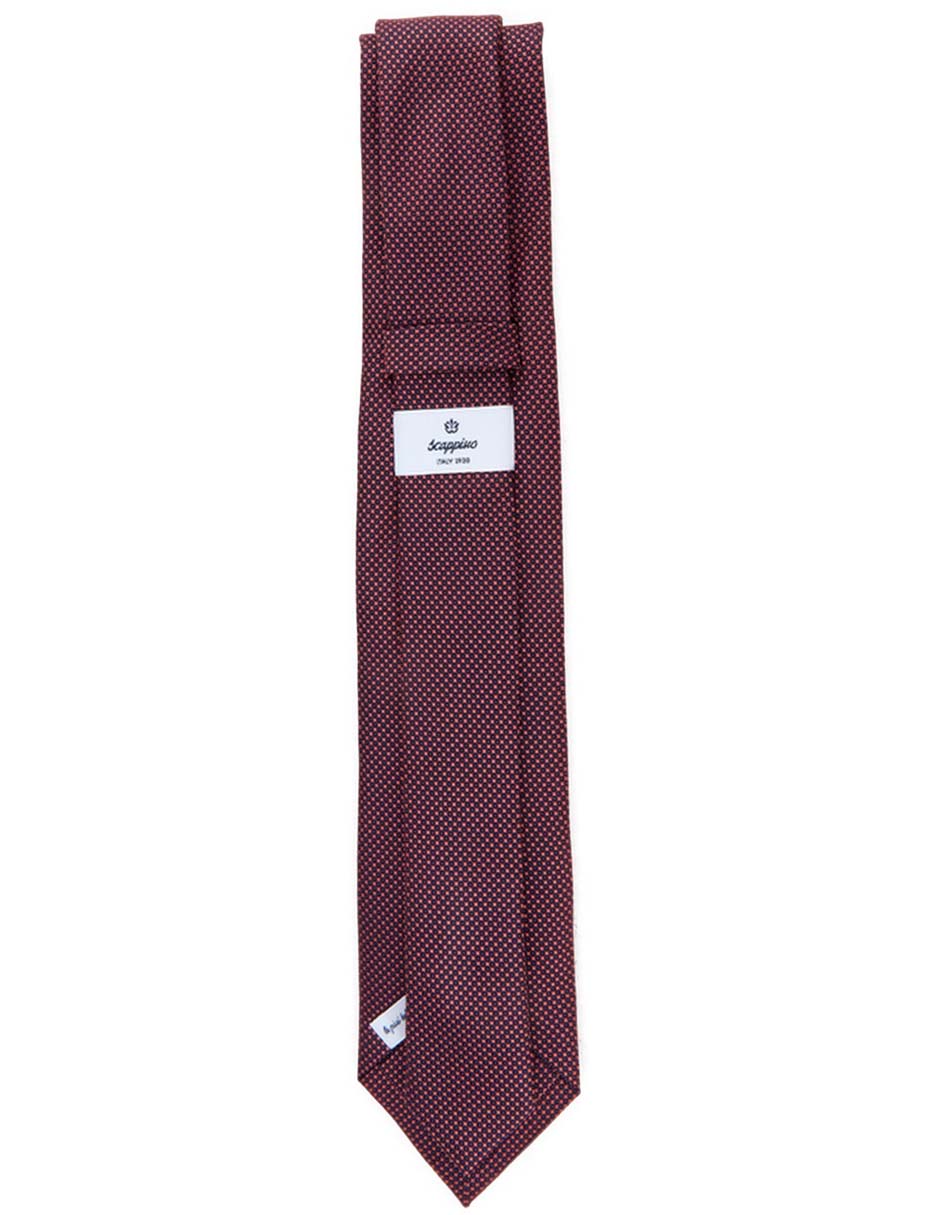 Corbata Scappino regular de seda a rayas para hombre
