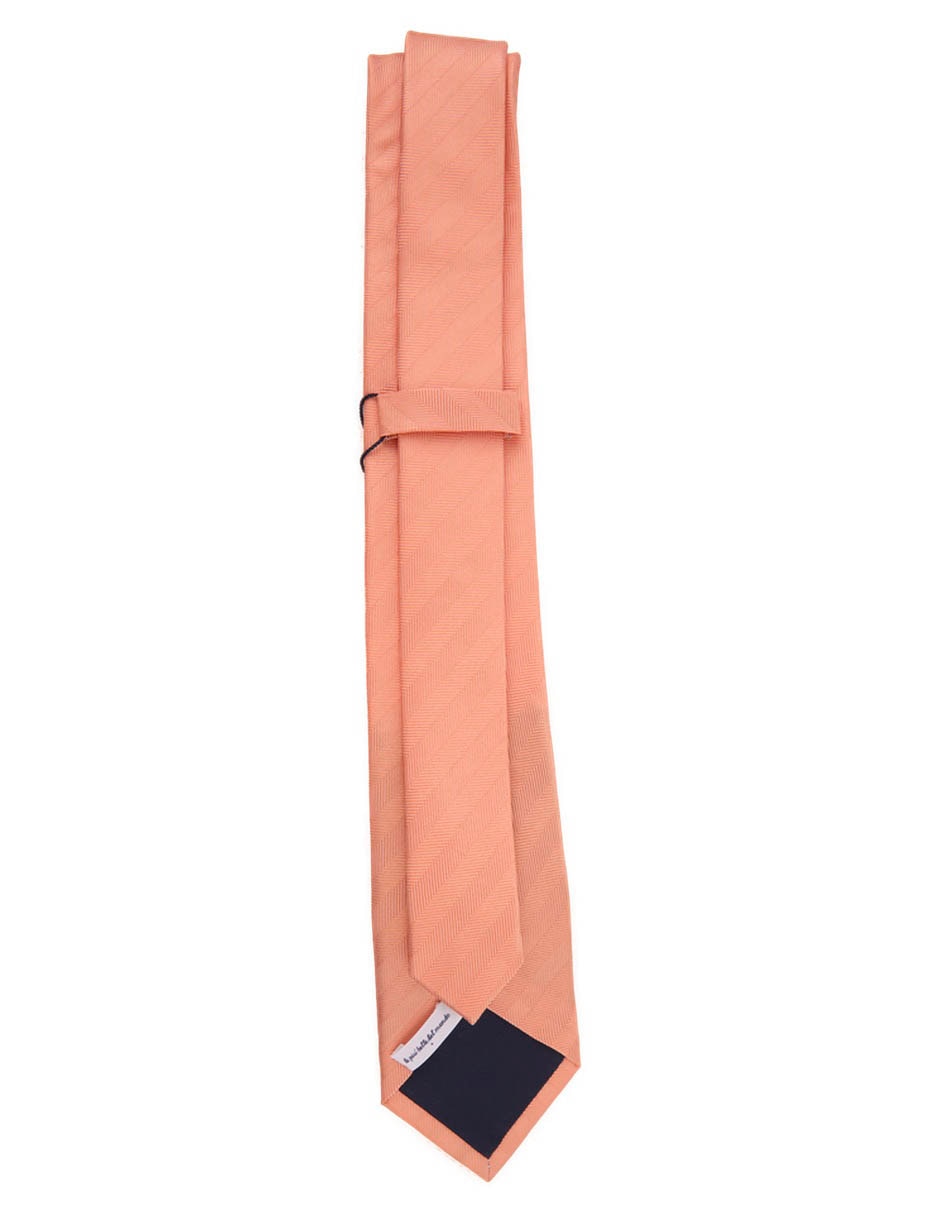 Corbata regular de seda estampado a rayas para hombre 2