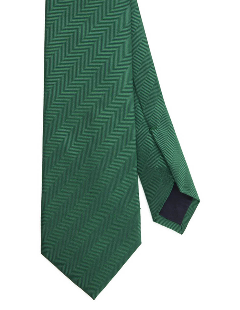 Corbata regular de seda estampado a rayas para hombre