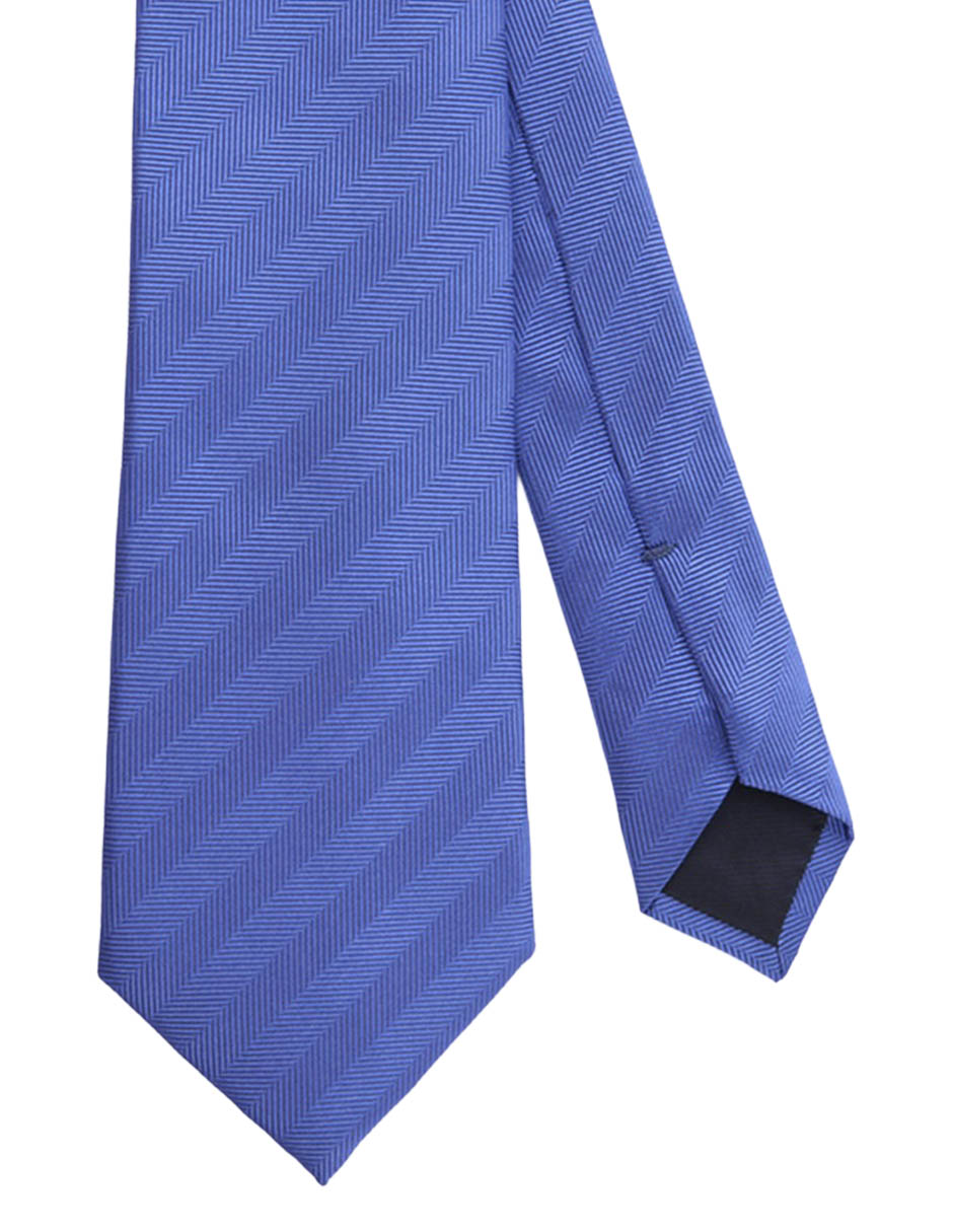 Corbata regular de seda estampado a rayas para hombre