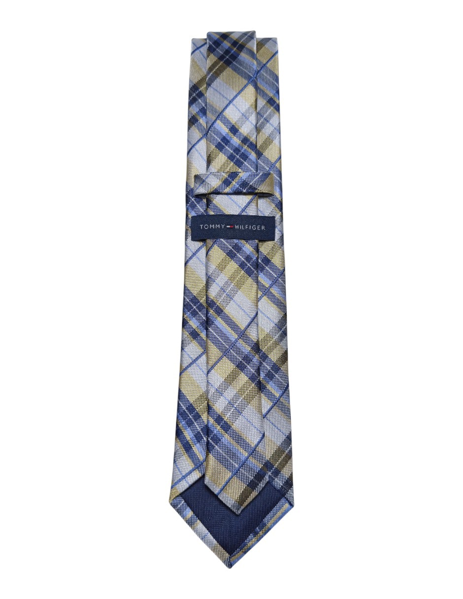 Corbata Hilfiger regular de seda estampado a cuadros para hombre 3