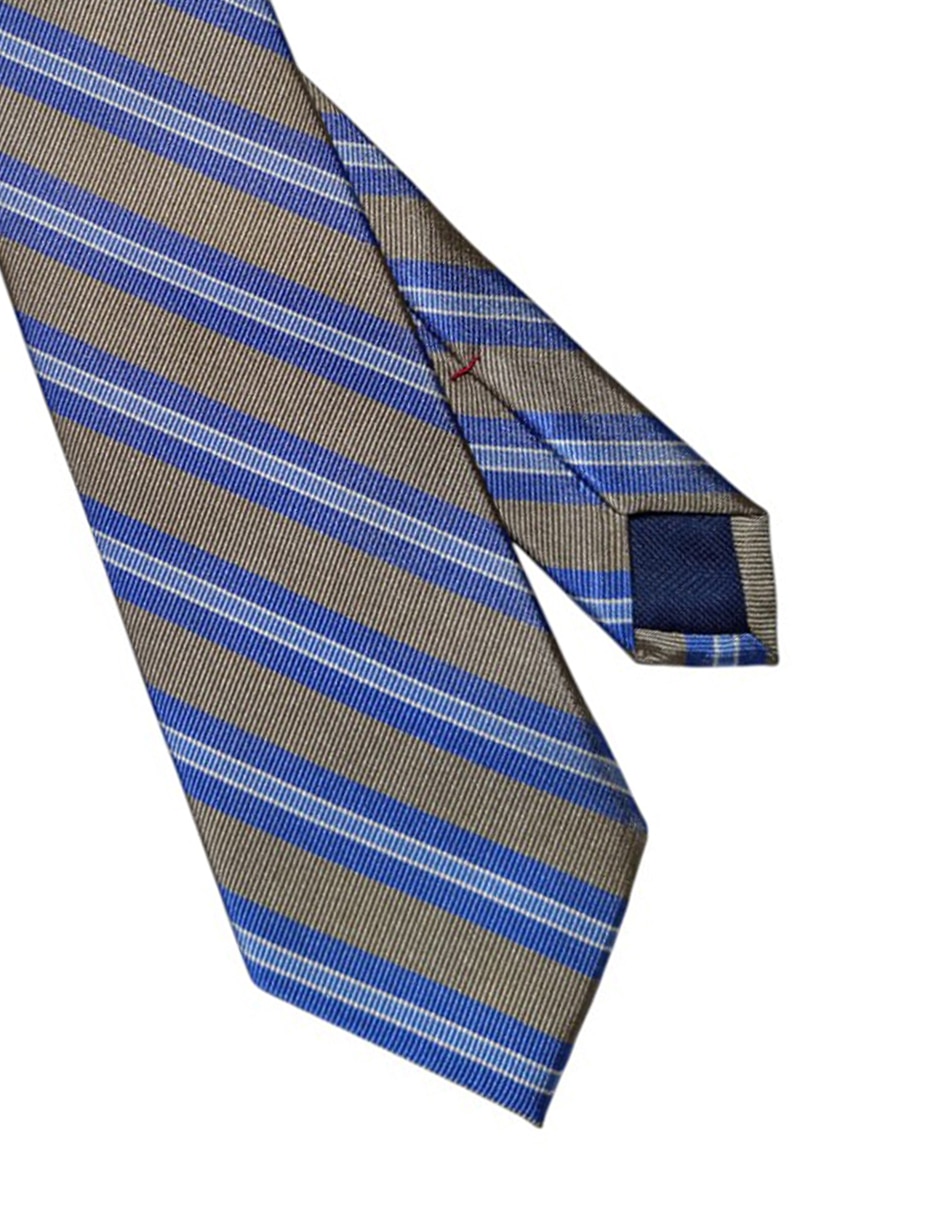 Corbata Hilfiger regular de seda estampado a rayas para hombre 2