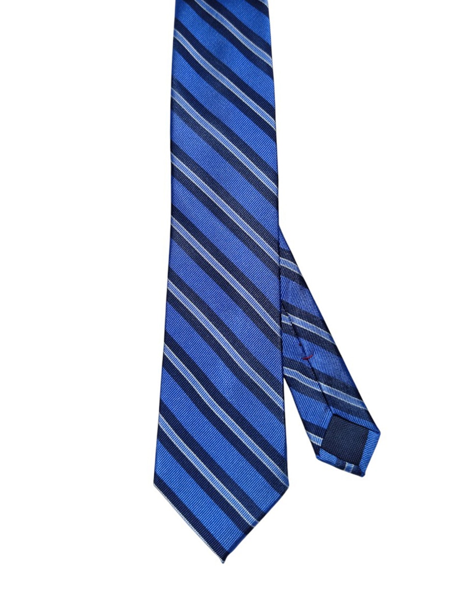 Corbata Hilfiger regular de seda estampado a rayas para hombre Corbata Hilfiger regular de seda estampado a rayas para hombre