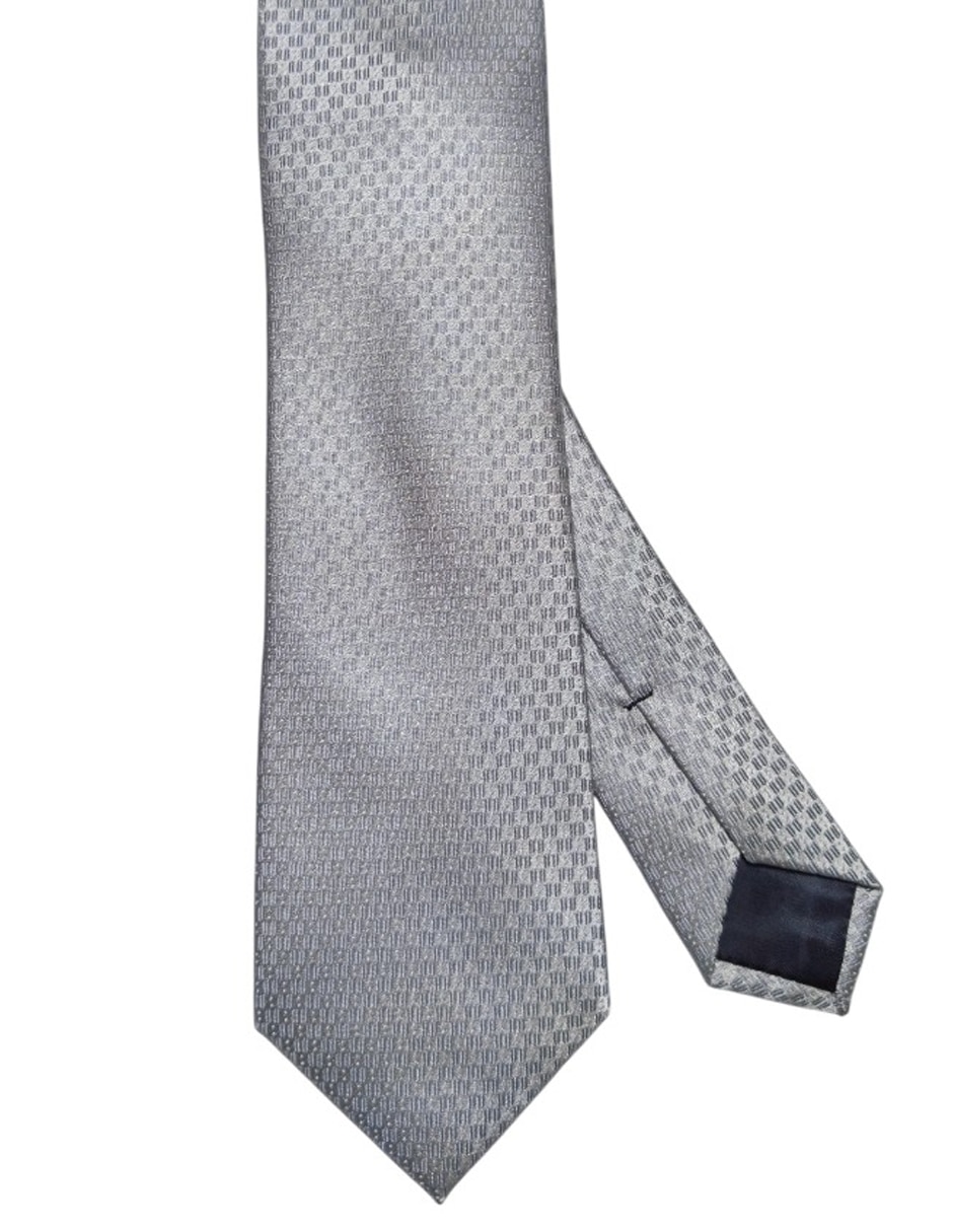 Corbata Calvin Klein regular de seda estampada para hombre 1