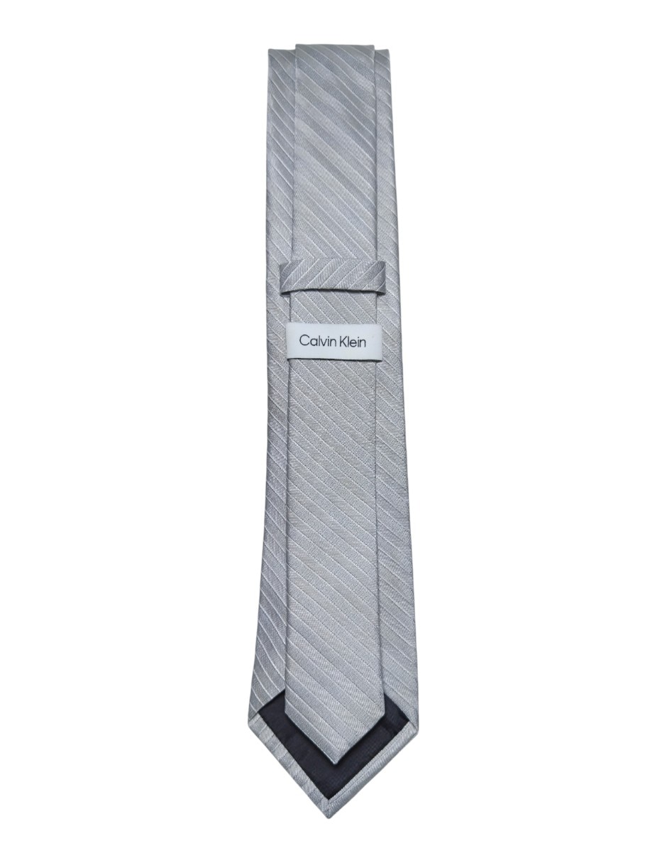 Corbata regular de seda estampado a rayas para hombre 3