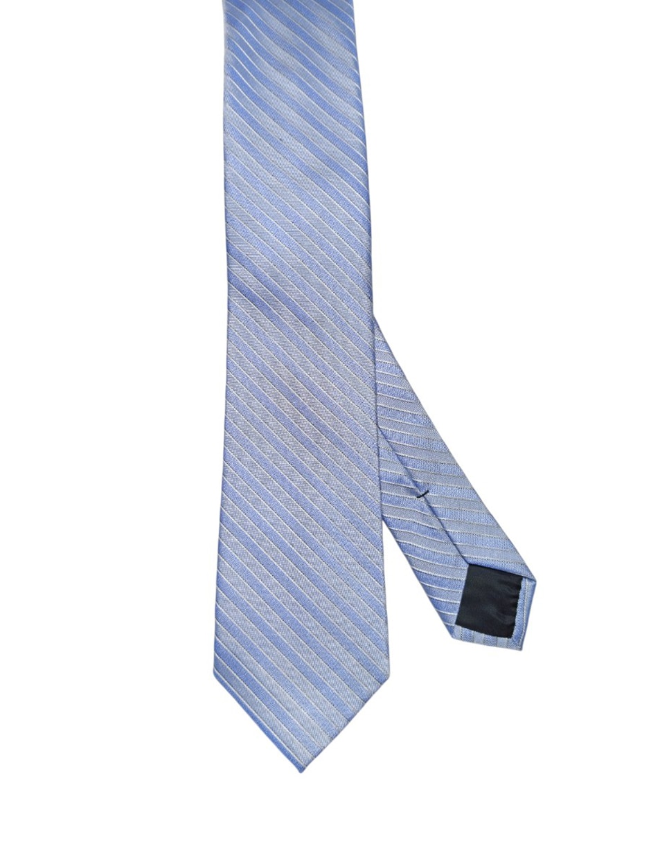 Corbata Calvin Klein regular de seda estampado a rayas para hombre