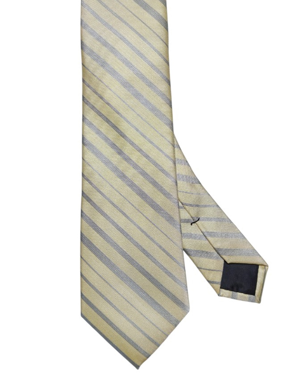 Corbata Calvin Klein regular de seda estampado a rayas para hombre
