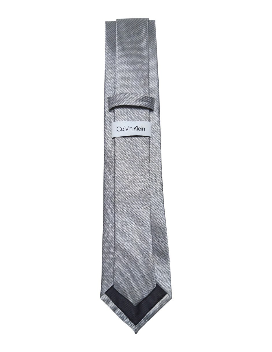 Corbata Calvin Klein regular de seda estampada para hombre 3