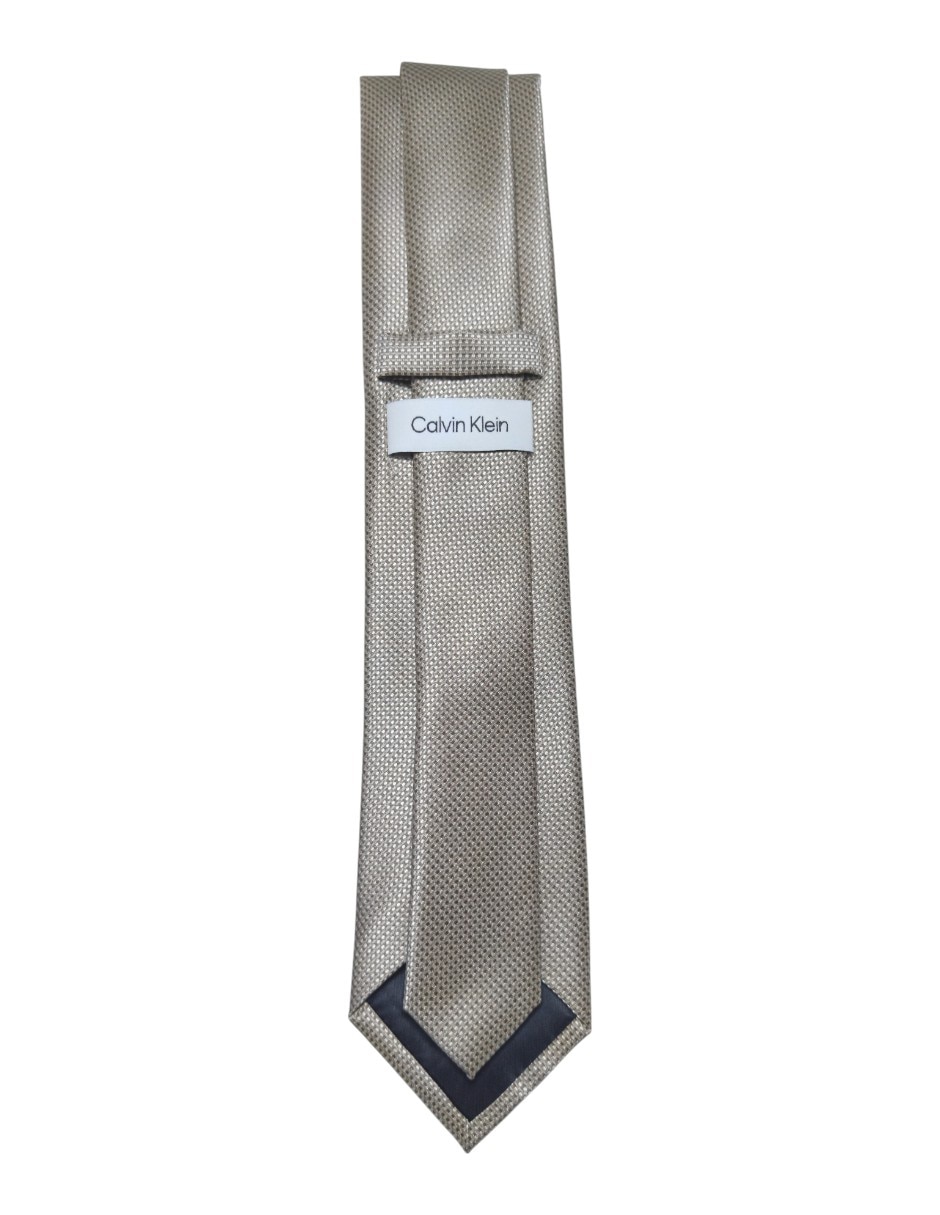 Corbata Calvin Klein regular de seda estampada para hombre