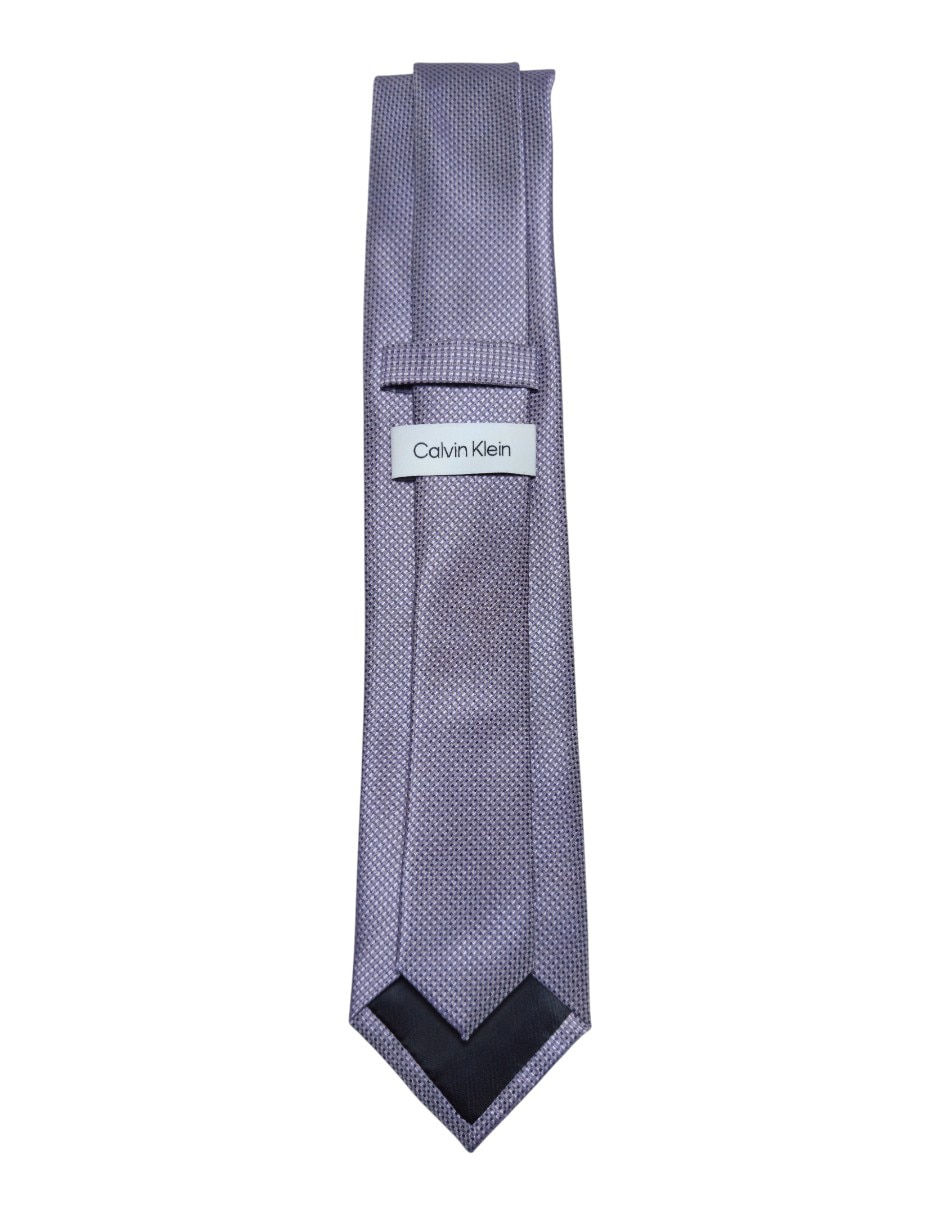 Corbata Calvin Klein regular de seda estampada para hombre 3