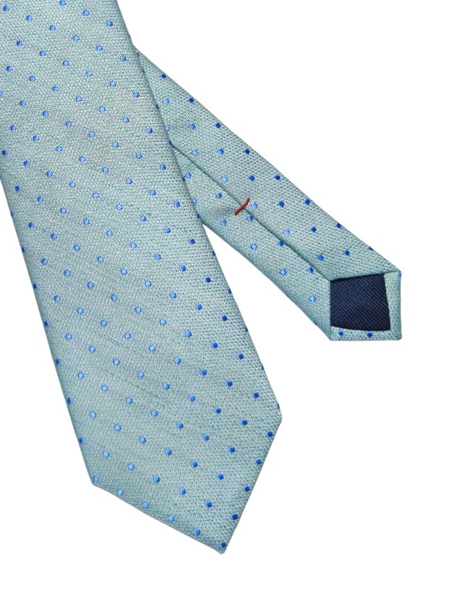 Corbata Hilfiger regular de seda estampado lunares para hombre 2