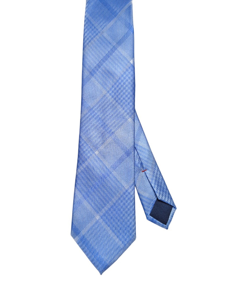 Corbata Hilfiger regular de seda estampado a cuadros para hombre 1