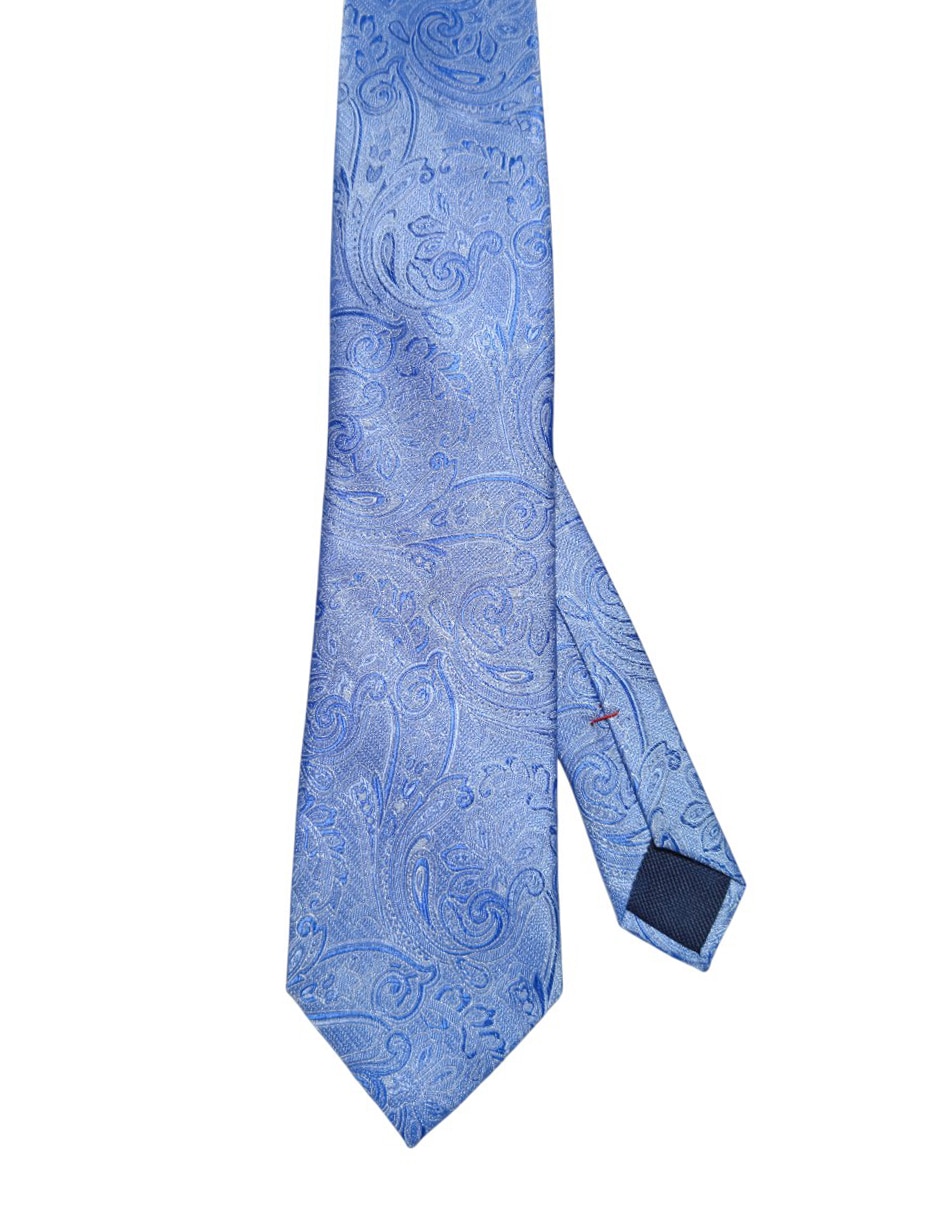Corbata Hilfiger regular de seda estampado paisley para hombre 1