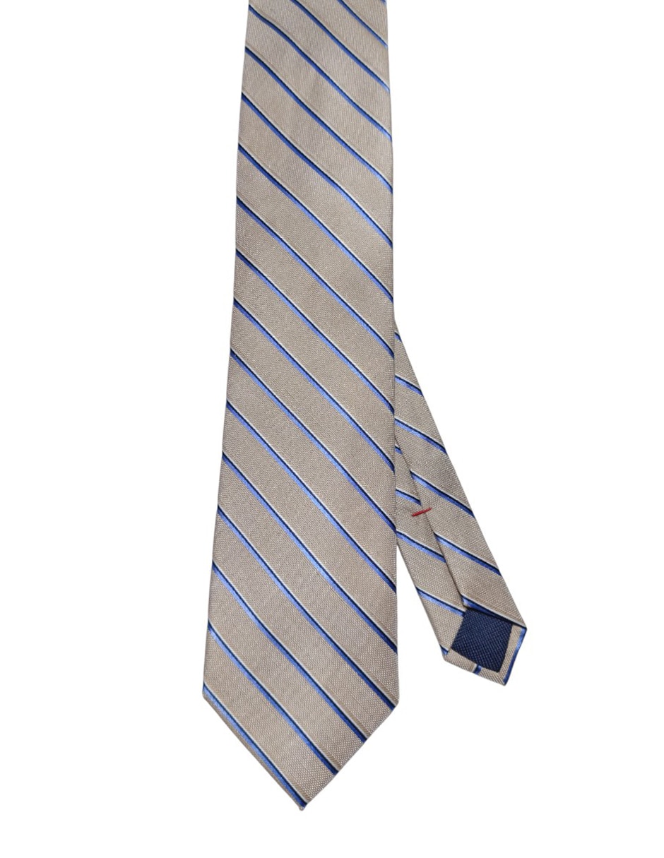 Corbata Hilfiger regular de seda estampado a rayas para hombre