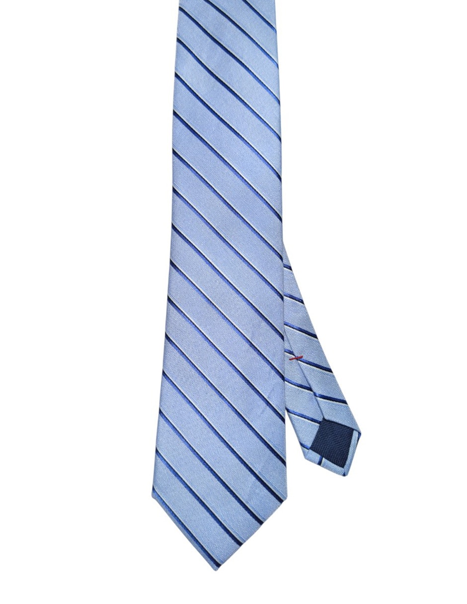 Corbata Hilfiger regular de seda estampado a rayas para hombre