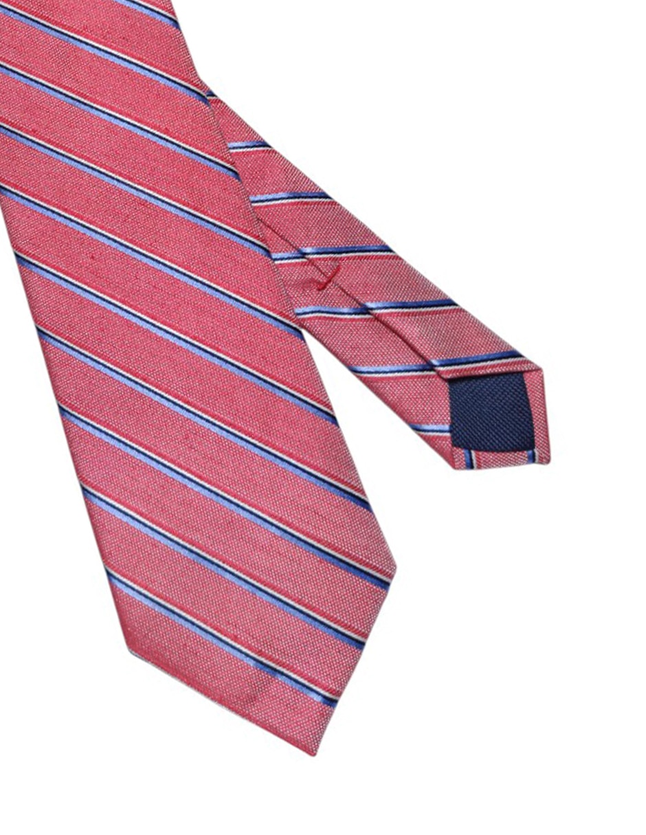 Corbata Hilfiger regular de seda estampado a rayas para hombre 2