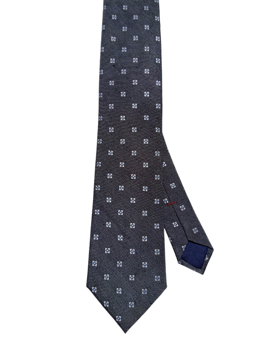 Corbata Hilfiger regular de seda estampado floral para hombre 1