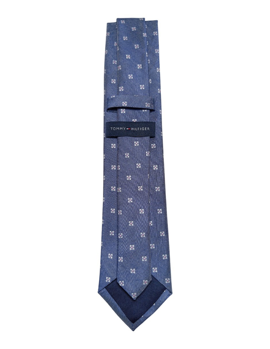 Corbata Tommy Hilfiger regular de seda estampado floral para hombre